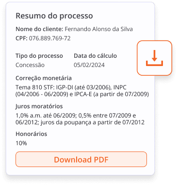 Demonstração de adição de abatimentos