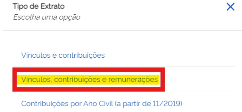tipo de extrato