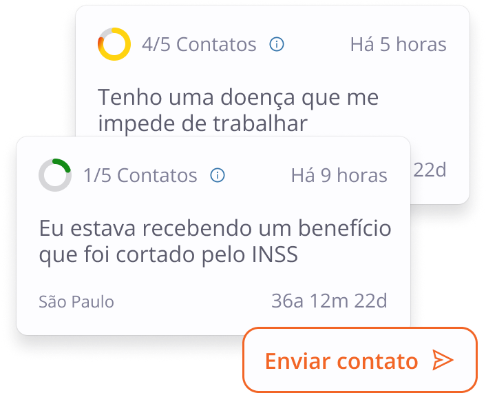 Demonstração de contato com clientes em potencial
