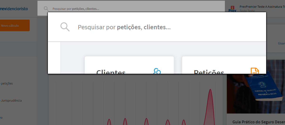 Busca de jurisprudência - Barra de busca - Previdenciarista