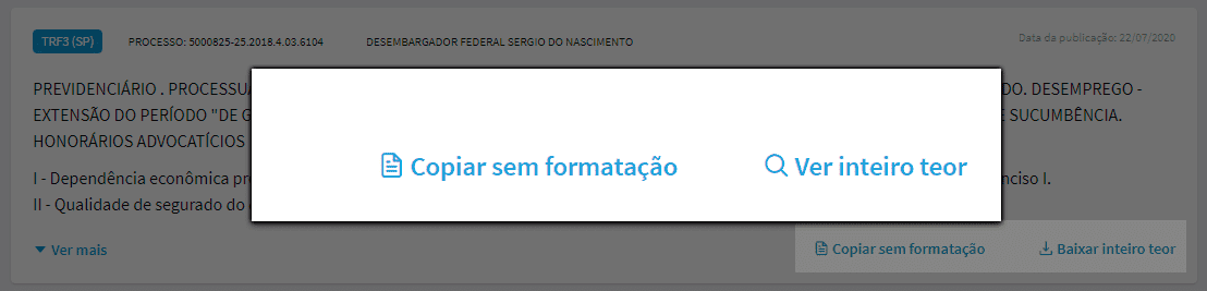 Busca de jurisprudência - Copiar ementa - Previdenciarista
