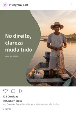 Exemplo de post PrevAds sobre aposentadoria
